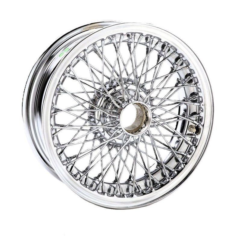 MWS/DUNLOP- SPEICHENRAD VERCHROMT 5.5 MWS/DUNLOP- SPEICHENRAD VERCHROMT 5.5" X 15" 72 SPEICHEN NEU TR6