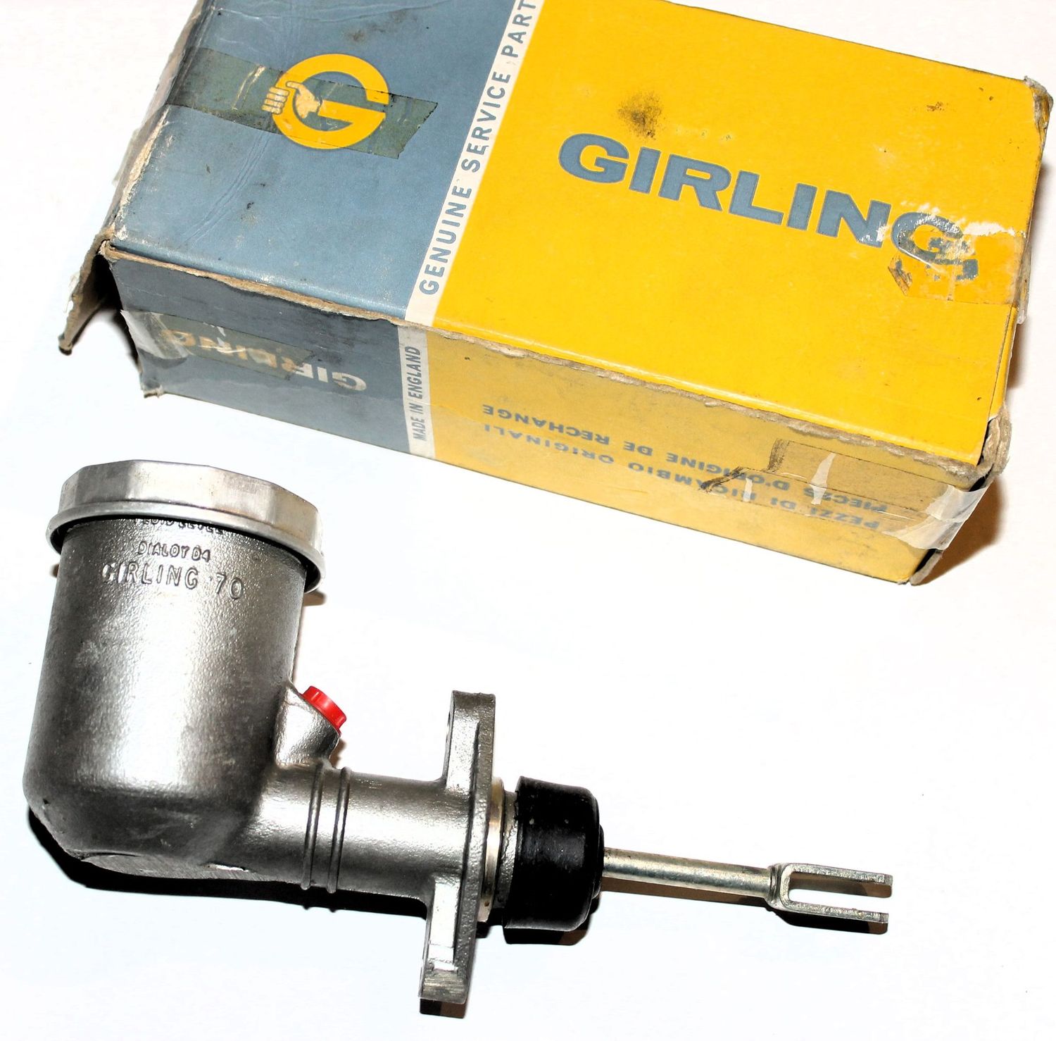 Originaler GIRLING-Hauptbremszylinder 0,7 Originaler GIRLING-Hauptbremszylinder 0,7" NOS, TRIUMPH GT6 MKI/VITESSE/LOTUS ELAN S1-S2-S3 (NICHT SE/SP)