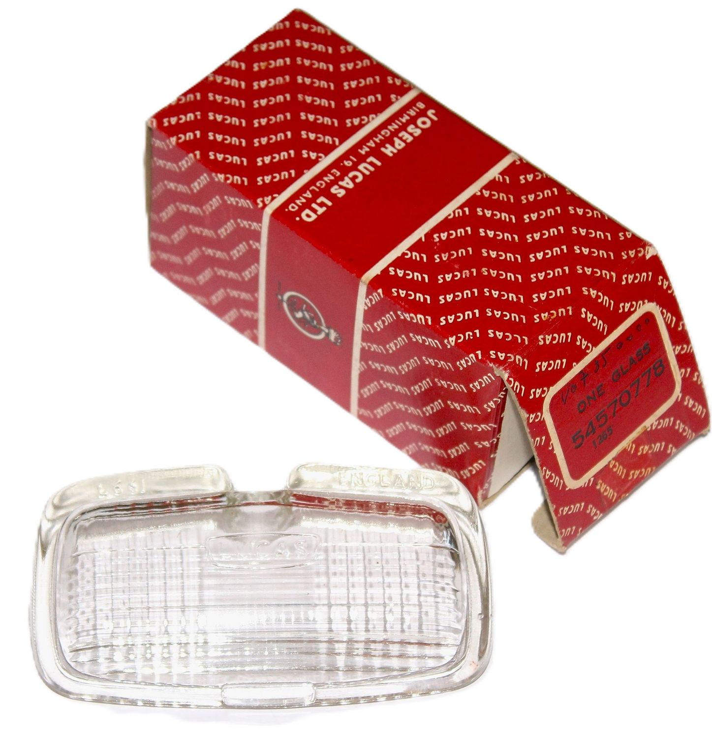 Originales LUCAS L661-Rückfahrlichtglas NOS, Aston-Martin DB6/Jaguar/Sunbeam/Triumph TR4-4A Originales LUCAS L661-Rückfahrlichtglas NOS, Aston-Martin DB6/Jaguar/Sunbeam/Triumph TR4-4A