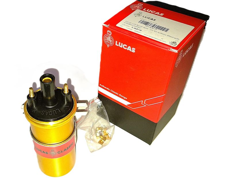 LUCAS-Hochleistungs-Zündspule 12V (nur für kontaktgesteuerte Zündanlagen) LUCAS-Hochleistungs-Zündspule 12V (nur für kontaktgesteuerte Zündanlagen)