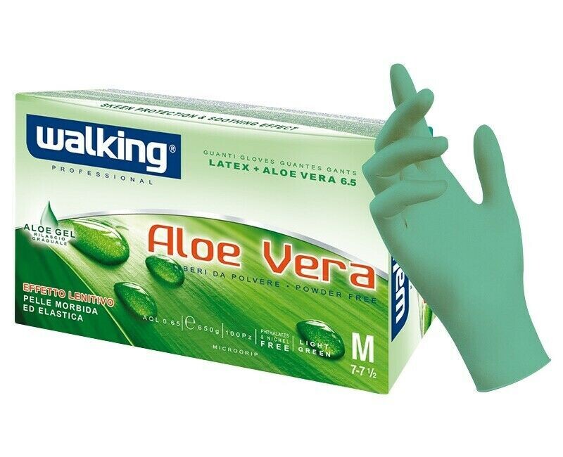 GUANTI LATTICE ALOE VERA M 100 PZ GUANTI LATTICE ALOE VERA M 100 PZ