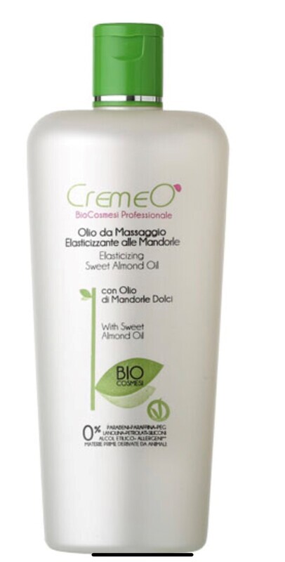 OLIO DA MASSAGGIO ELASTICIZZANTE ALLE MANDORLE DOLCI CREMEO' 500 ML