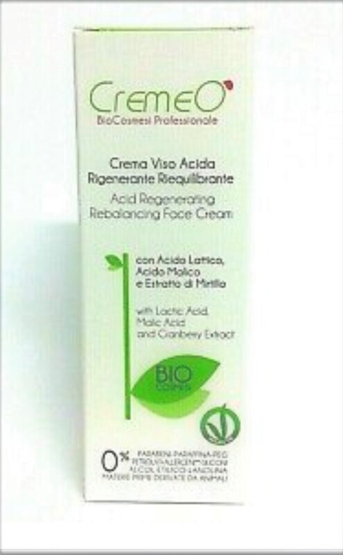CREMA VISO ACIDA RIGENERANTE RIEQUILIBRANTE CREMEO' 75 ML CREMA VISO ACIDA RIGENERANTE RIEQUILIBRANTE CREMEO' 75 ML