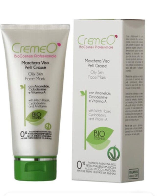 MASCHERA VISO PELLI GRASSE CREMEO' 75 ML MASCHERA VISO PELLI GRASSE CREMEO' 75 ML