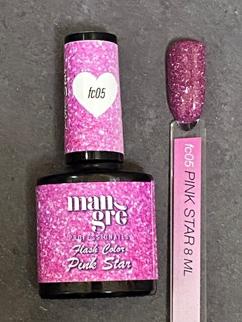 SMALTO SEMIPERMANENTE MANGRE'  PINK STAR FC05 8ML