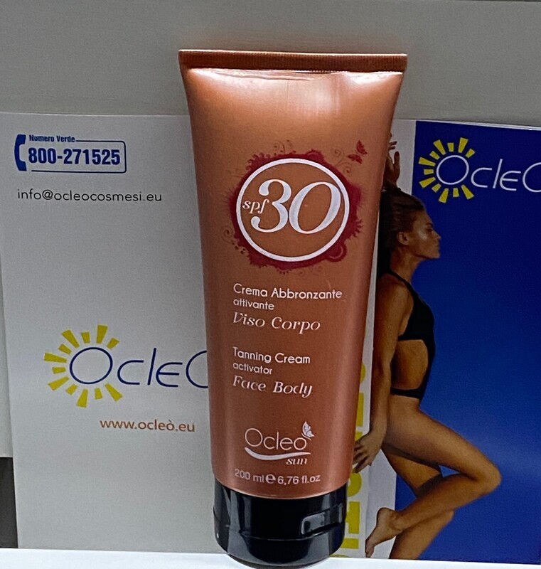 CREMA ABBRONZANTE SPF 30 OCLEO' 200 ML CREMA ABBRONZANTE SPF 30 OCLEO' 200 ML