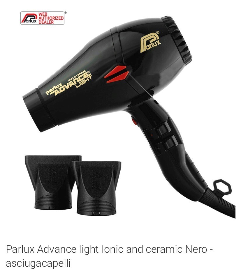 PHON PARLUX ADVANCE LIGHT NERO OMAGGIO LISCIANTE ELGON HAIR SMOOTHER 250 ML
