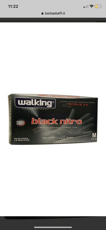 GUANTI WALKING BLACK NITRO 100 PZ L GUANTI WALKING BLACK NITRO 100 PZ L