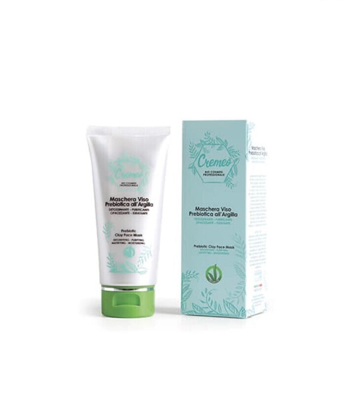 MASCHERA VISO PREBIOTICA ALL'ARGILLA CREMEO' 75 ML MASCHERA VISO PREBIOTICA ALL'ARGILLA CREMEO' 75 ML
