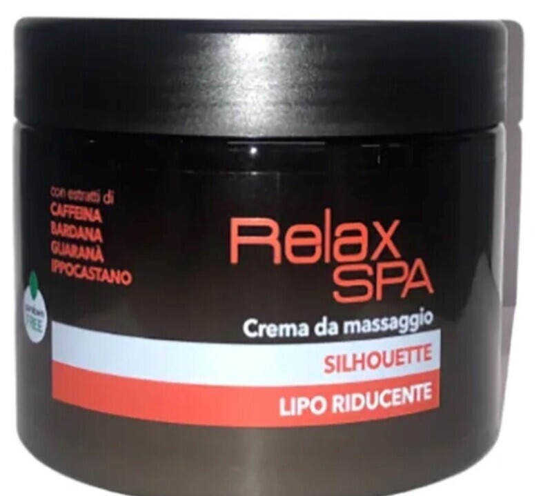 CREMA DA MASSAGGIO SILHOUETTE LIPO RIDUCENTE RELAX 500 ML CREMA DA MASSAGGIO SILHOUETTE LIPO RIDUCENTE RELAX 500 ML