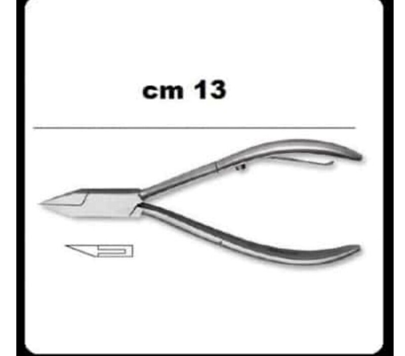 TRONCHESE KIEPE UNGHIE INCARNITE PUNTA TRIANGOLO ACCIAIO INOX 13 CM 0693