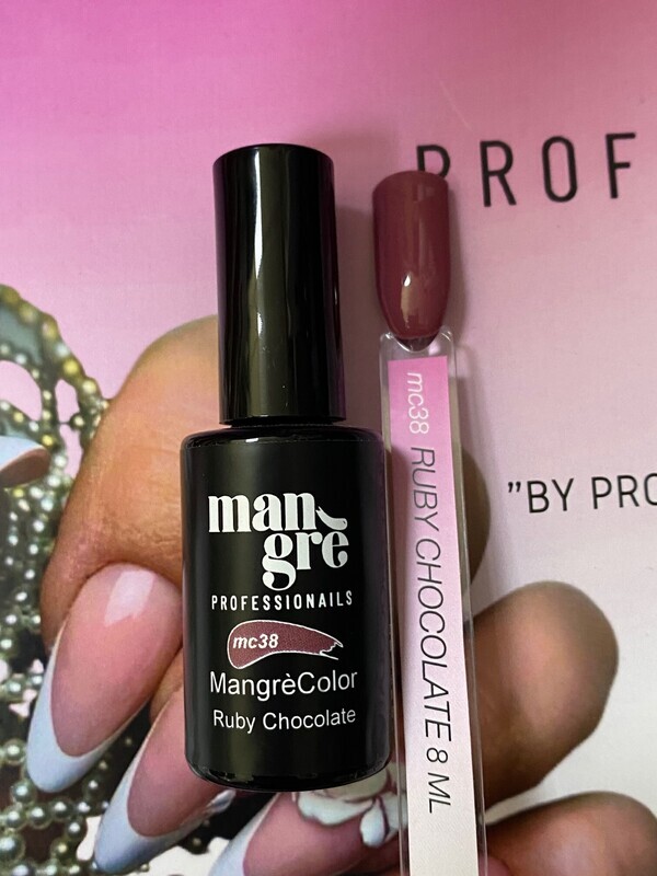 SMALTO SEMIPERMANENTE MANGRE' RUBY CHOCOLATE MC38 8 ML SMALTO SEMIPERMANENTE MANGRE' RUBY CHOCOLATE MC38 8 ML
