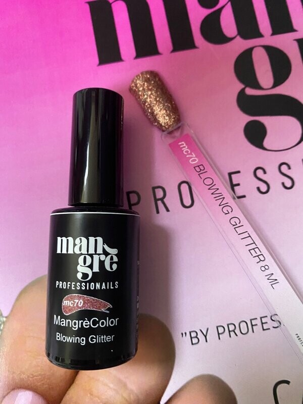 SMALTO SEMIPERMANENTE MANGRE'BLOWING GLITTER MC70 SMALTO SEMIPERMANENTE MANGRE'BLOWING GLITTER MC70