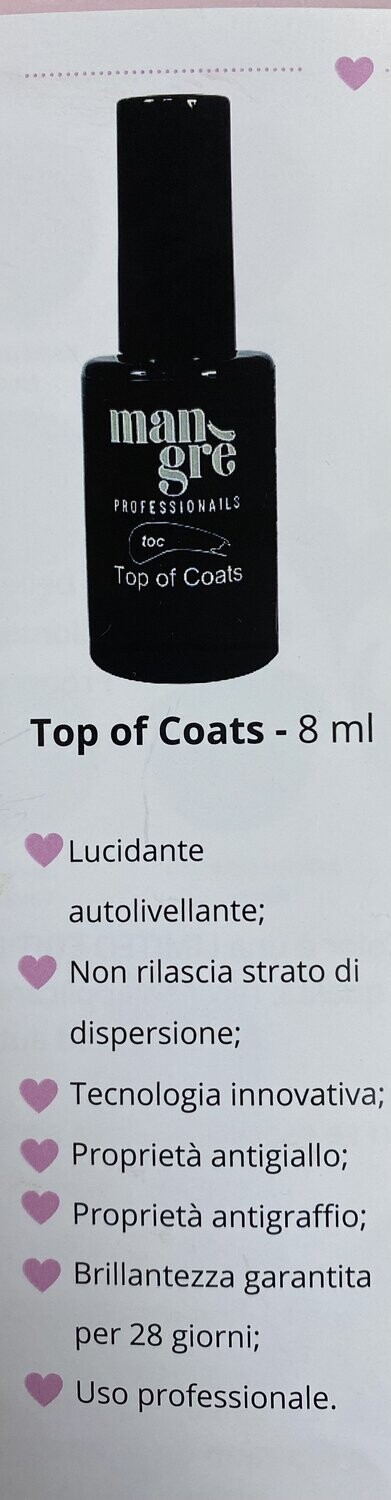 TOP OF COATS MANGRE' 8 ML