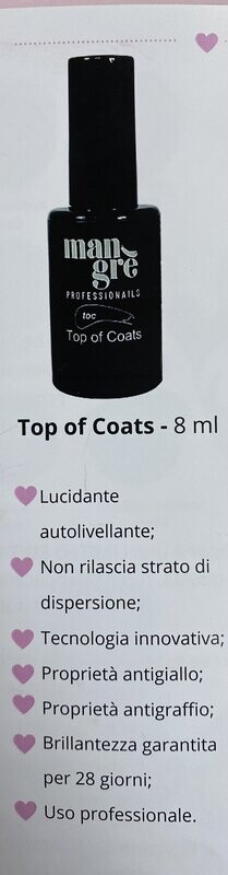 TOP OF COATS MANGRE' 8 ML