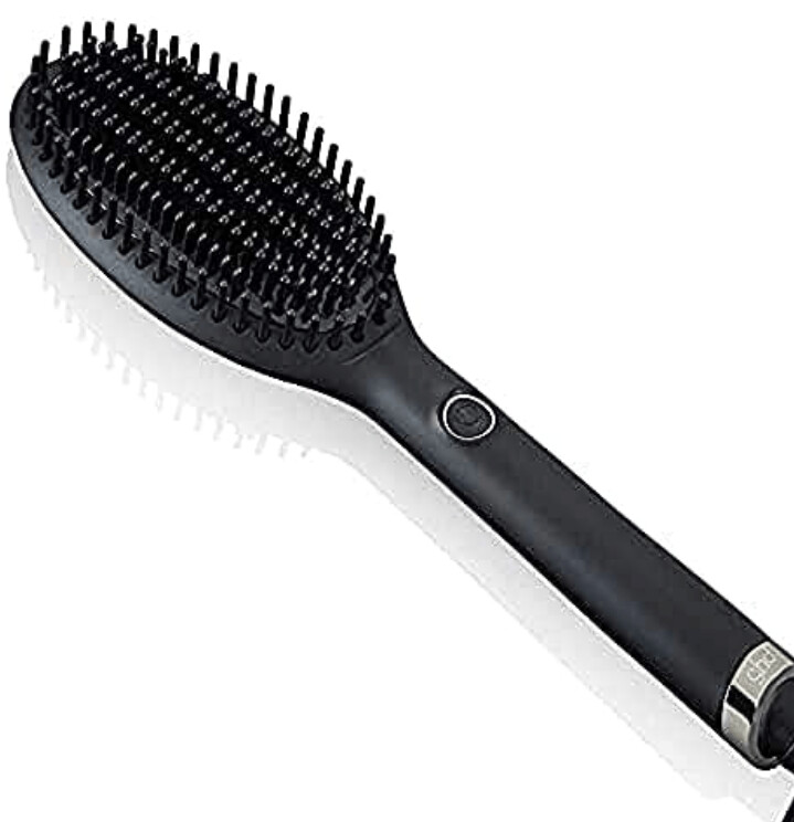 SPAZZOLA GHD NERA GLIDE SMOOTHING HOT BRUSH OMAGGIO GIFT SET GHD CRUNCHIE CON TERMOPROTETTORE