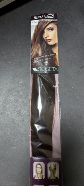 EASY 21 EUROSOCAP 32 CASTANO MOGANO 50/55CM CAPELLI VERI