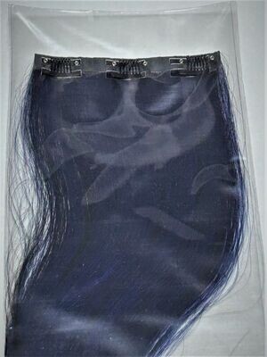 INVISIBLE 3 CLIP EUROSOCAP 50/55 CM CAPELLI VERI 1B NERO BLU'