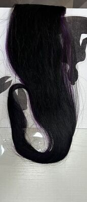 INVISIBLE 3 CLIP EUROSOCAP 50/55 CM NERO VIOLA CAPELLI VERI