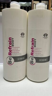 EMULSIONE LENITIVA RITARDANTE DOPOCERA LT X 2PZ BE REFRAIN BODY EMULSIONE LENITIVA RITARDANTE DOPOCERA LT X 2PZ BE REFRAIN BODY