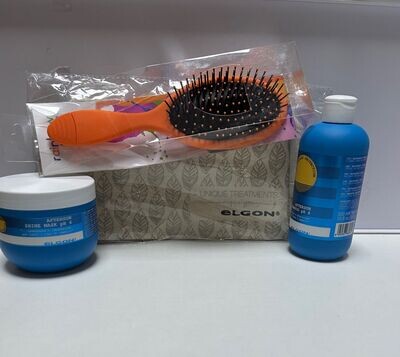 KIT MARE ELGON CON SHAMPOO SUN 300 ML MASK SUN 300 ML PIU' SPAZZOLA DETANGLER DISTRICANTE E BEAUTY CASE ELGON