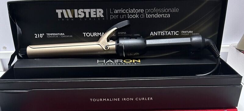 FERRO TWISTER IRON CURLER HAIR ON 25 MM IN OMAGGIO SPRAY H-ZONE X CAPELLI RICCI 250 ML