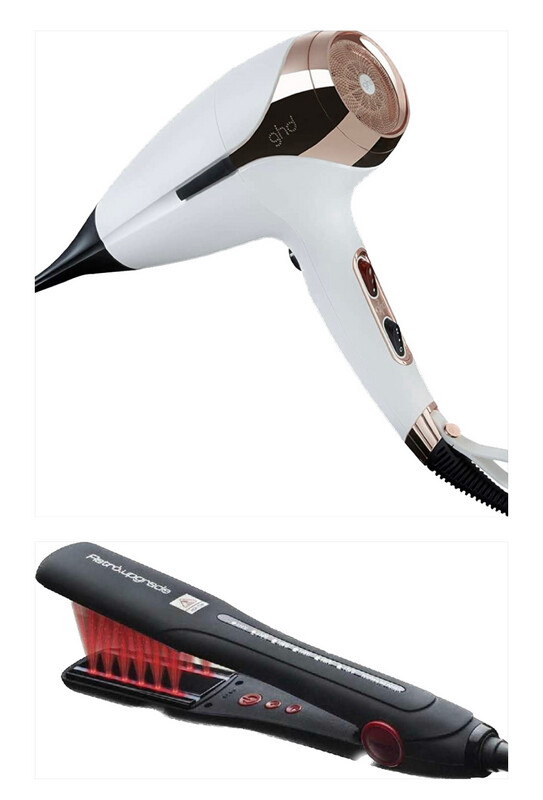 PHON GHD HELIOS BIANCO PIU' PIASTRA A RAGGI INFRAROSSI RETRO'.UP GRADE RUP142C/INGRAKER