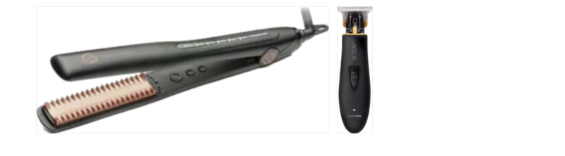 PIASTRA RETRO' COMB HAIR STRAIGHTENER SUPER PROFESSIONAL PIU' TOSATRICE XRAY HAIR ON