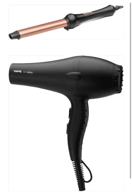 FERRO CURL WAVE STYLER I(14X19MM) RETRO'COIFFEUR PIU' PHON MOVE AIR 9000 BLACK
