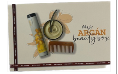 MY ARGAN BEAUTY BOX ELGON  250+250 (SHAMPO MASK) +PETTINE