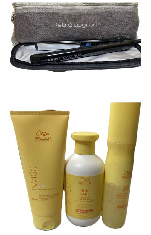 PIASTRINO RETRO' SLIM ROSSO CON POCHETTE PIU' SHAMPOO WELLA SUN 300 ML CONDITIONER 200 ML E SPRAY CORPO CAPELLI 150 ML CON IN OMAGGIO BORSA MARE WELLA PIASTRINO RETRO' SLIM ROSSO CON POCHETTE PIU' SHAMPOO WELLA SUN 300 ML CONDITIONER 200 ML E SPRAY CORPO CAPELLI 150 ML CON IN OMAGGIO BORSA MARE WELLA