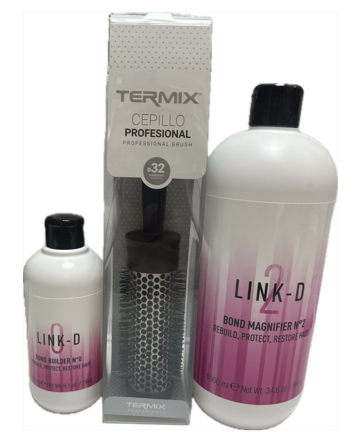 SET LINK D  SHAMPOO 250 ml E BOND MAGNIFIER 2 LT+  SPAZ. OR. TERM.