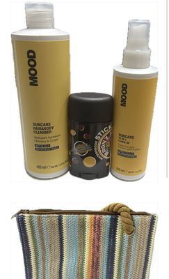 KIT MARE CON SHAMPOO MOOD SUNCARE 400 ML PIU' SPRAY MOOD SUNCARE 10 IN 1 LEAVE.IN NORINSE 200 ML PIU' STICK WATERPROF ROYAL MAKE UP 50 ML IN OMAGGIO POCHETTE ELGON KIT MARE CON SHAMPOO MOOD SUNCARE 400 ML PIU' SPRAY MOOD SUNCARE 10 IN 1 LEAVE.IN NORINSE 200 ML PIU' STICK WATERPROF ROYAL MAKE UP 50 ML IN OMAGGIO POCHETTE ELGON
