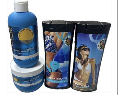 KIT MARE CON SHAMPOO ELGON SUN 300 ML MASCHERA 300 ML PIU' CREMA SOLARE MEDIA PROT. ROYAL MAKE UP 250 ML E DOPOSOLE 250 ML IN OMAGGIO BORSA MARE ELGON KIT MARE CON SHAMPOO ELGON SUN 300 ML MASCHERA 300 ML PIU' CREMA SOLARE MEDIA PROT. ROYAL MAKE UP 250 ML E DOPOSOLE 250 ML IN OMAGGIO BORSA MARE ELGON