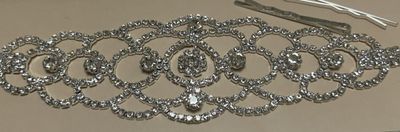 Fermaglio per capelli con strass e punti luce ideale per raccolti