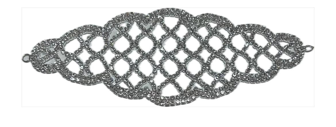 Fermaglio per capelli con strass e punti luce ideale per raccolti