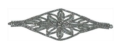 Fermaglio per capelli con strass e punti luce  con fiore ideale per raccolti