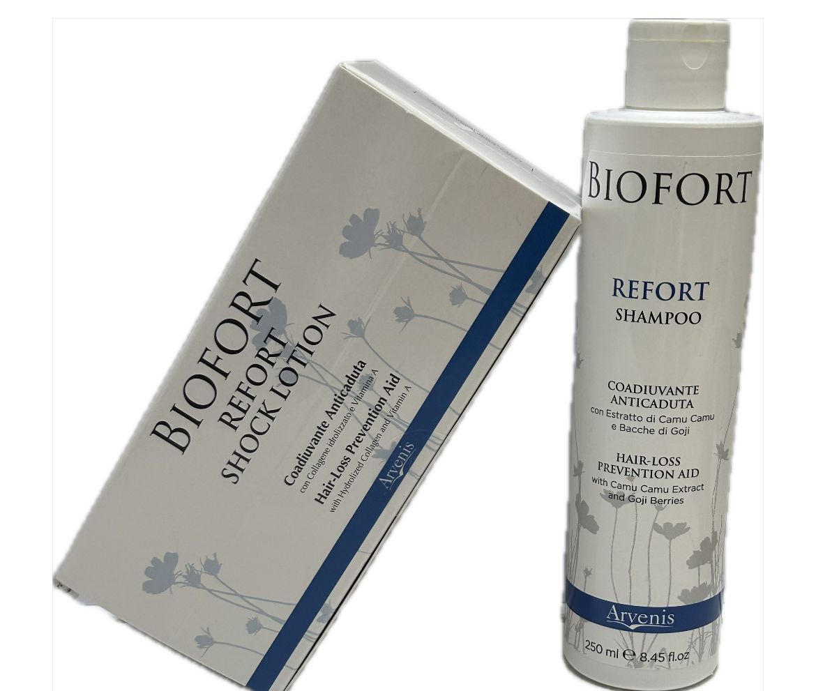 KIT BIOFORT A/CADUTA CON SHAMPOO REFORT 250 ML E FIALI REFORT SHOCK LOTION/10X10ML)