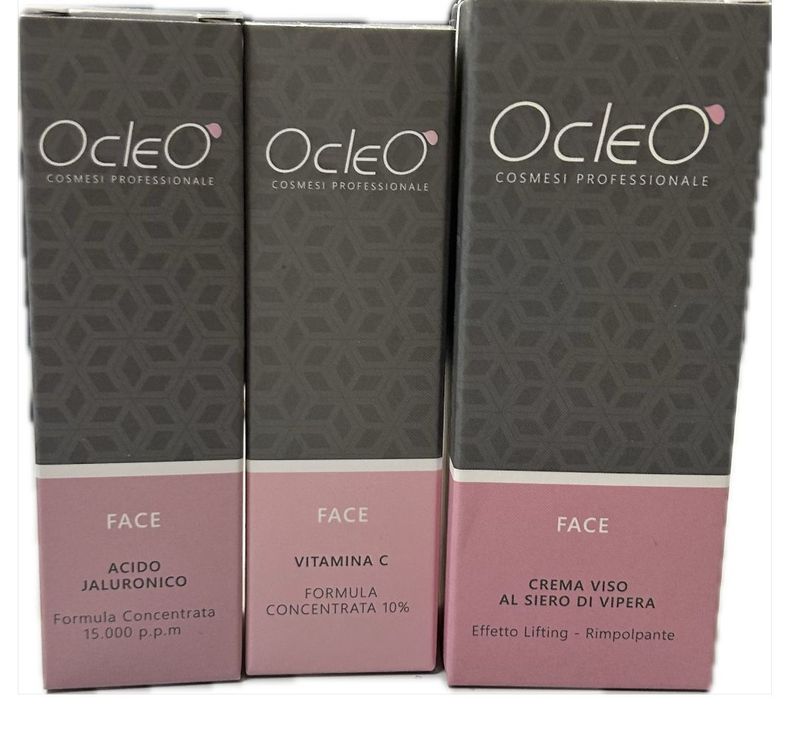 KIT VISO CREMA BAVA DI LUMACA OCLEO' 50 ML ACIDO JALURONICO 30 ML E VITAMINAC 30 ML KIT VISO CREMA BAVA DI LUMACA OCLEO' 50 ML ACIDO JALURONICO 30 ML E VITAMINAC 30 ML