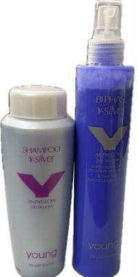 KIT ANTIGIALLO YOUNG CON SHAMPOO300 ML E MOUSSE 250 ML YOUNG Y-SILVER KIT ANTIGIALLO YOUNG CON SHAMPOO300 ML E MOUSSE 250 ML YOUNG Y-SILVER