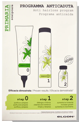 PROGRAMMA ANTICADUTA ELGON CON PRE-SHAMPOO -SHAMPOO 250 ML E FIALI 8X10 ML