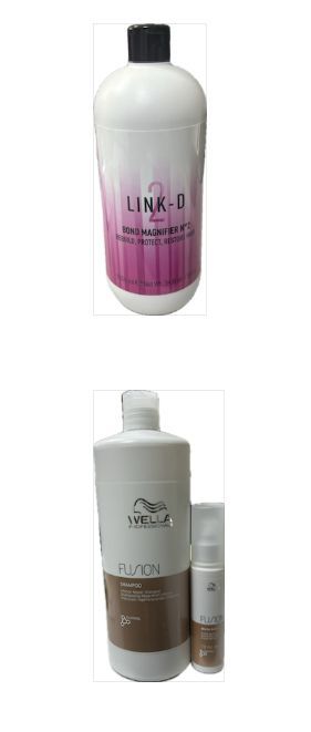 SHAMPOO WELLA LT FUSION PIU' AMINO REFILLER WELLA 70 ML PIU' LINK-D N°2 ELGON 1000 ML