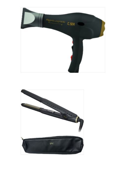 PHON RETRO' C924 BLACK PIU' PIASTRA MINI GHD NEW EDITION CON POCHETTE