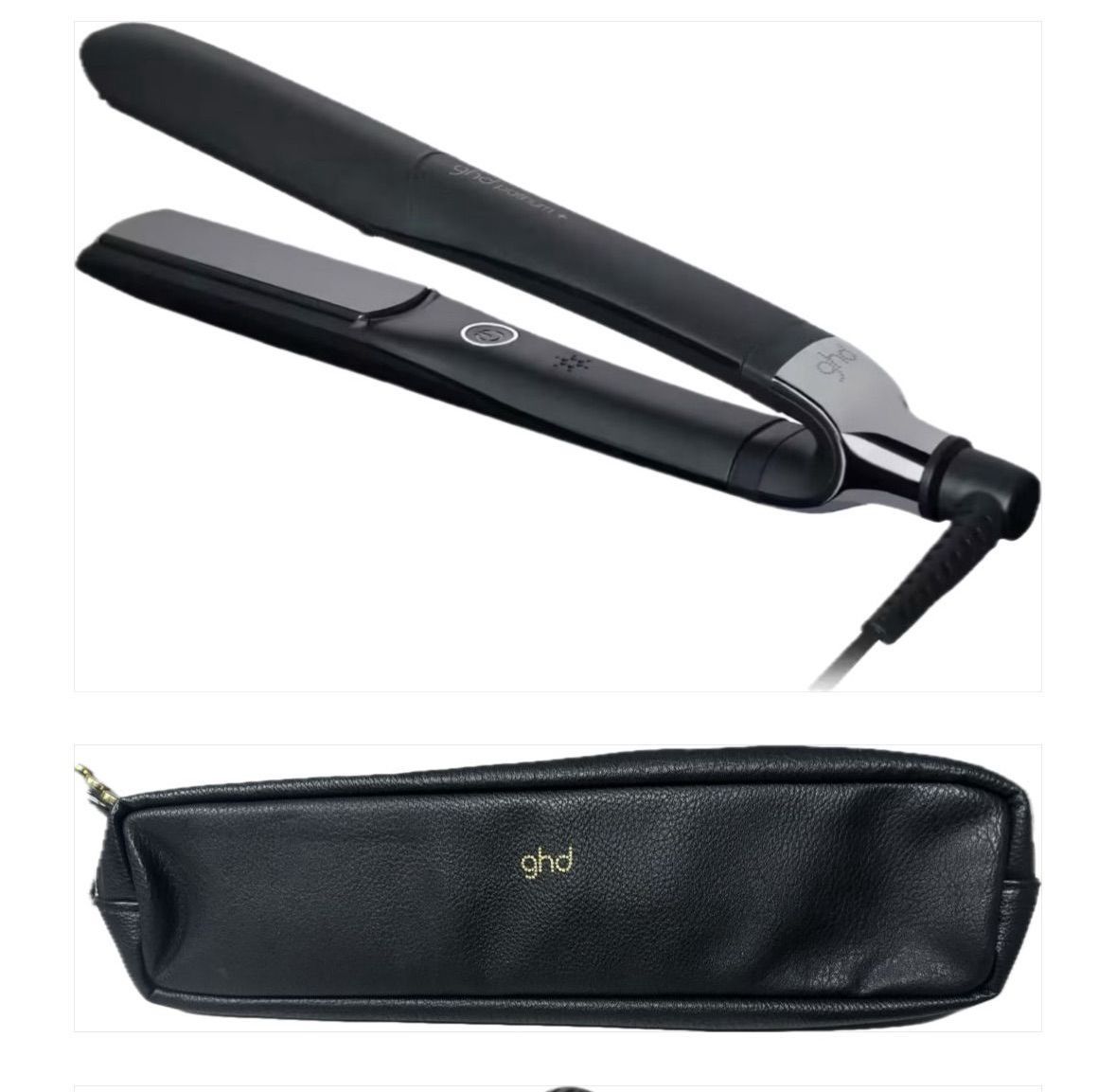PIASTRA GHD PLATINUM+ NERA CON POCHETTE GHD PIU' BOX REGALO MOOD COLOR PROTECT