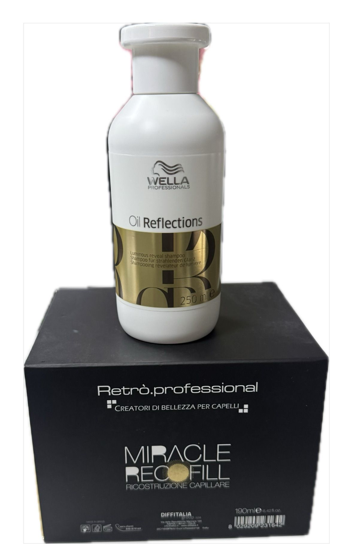 PHON UP GRADE DIGITALE IONIC UG126 PIU' SHAMPOO WELLA 250 ML E MASCHERA MIRACLE RECOFILL RETRO.PROFESSIONAL 190 ML