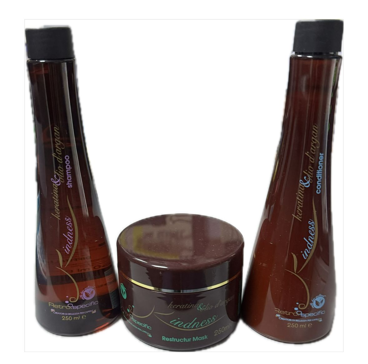 PIASTRA UP GRADE CYBER SLIM UG93E PIU' SHAMPOO KIDNESS RETRO' 250 ML MASCHERA 250 ML E CONDITIONER 250 ML