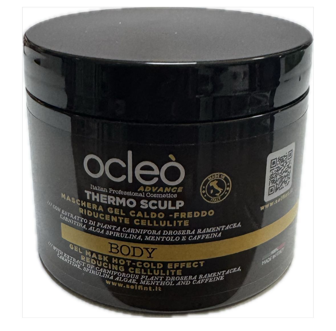 MASCHERA GEL CALDO FREDDO RIDUCENTE CELLULITE OCLEO' 500 ML