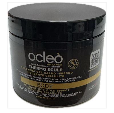 MASCHERA GEL CALDO FREDDO RIDUCENTE CELLULITE OCLEO' 500 ML