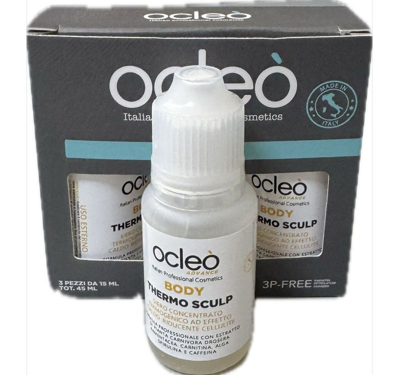 SIERO CONCENTRATO TERMOGENICO AD EFFETTO CALDO RIDUCENTE CELLULITE OCLEO' FIALOIDI DA 15ML X3PZ 45ML