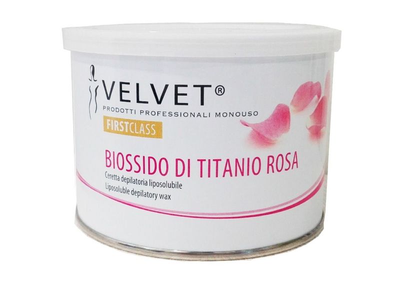 SET CERA CON 24 PZ CERA VASO LIPOSOLUBILE 400 ML VELVET TITANIO IN OMAGGIO SCALDACERA MOVE PINK